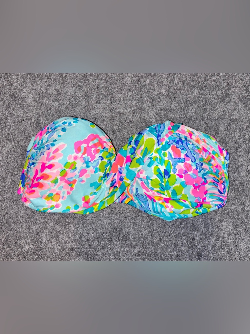 Lilly Pulitzer Bright Bandeau in Aqua Pink & Green